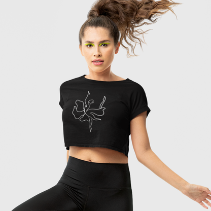 Dancing in Silver Women’s Crop T-Shirt