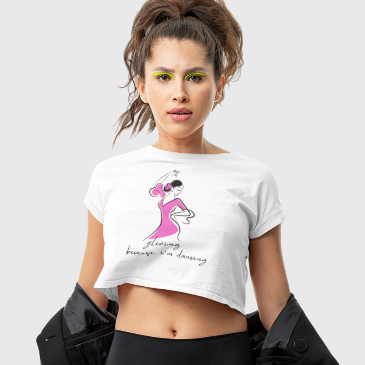 Glowing & Flowing Women’s Crop T-shirt