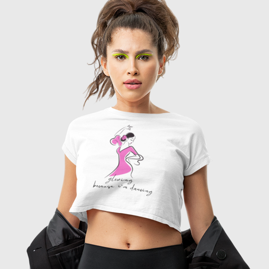 Glowing & Flowing Women’s Crop T-shirt