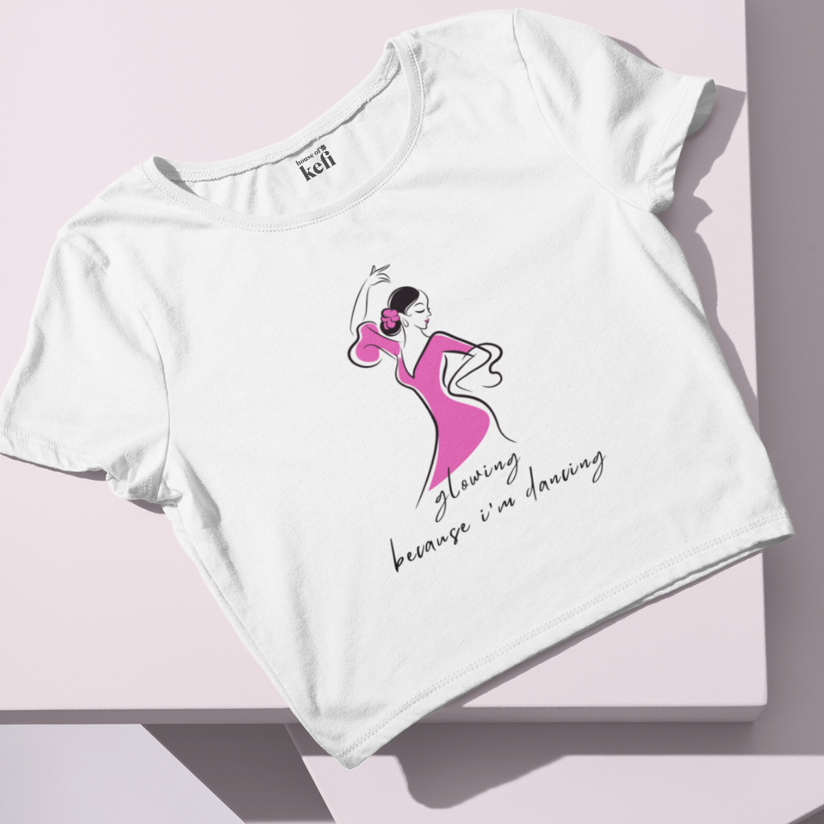 Glowing & Flowing Women’s Crop T-shirt