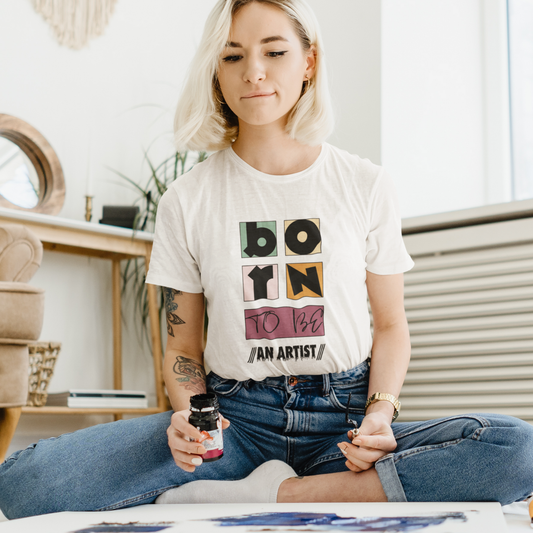 Born to Be an Artist Unisex Relaxed Fit T-Shirt