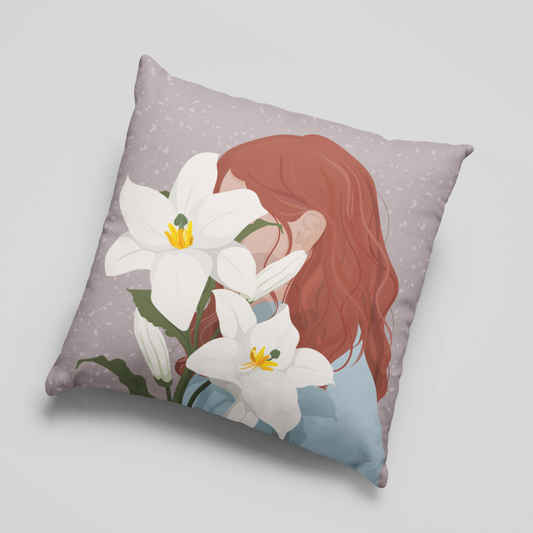 Veiled in Blooms Boho Cushion Cover