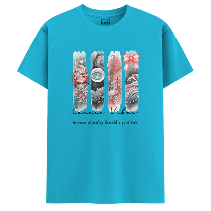 Cancer Vibes Unisex Relaxed Fit Cotton T-Shirt