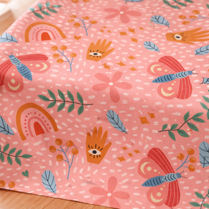 Blush Boho Butterfly Garden Table Runner