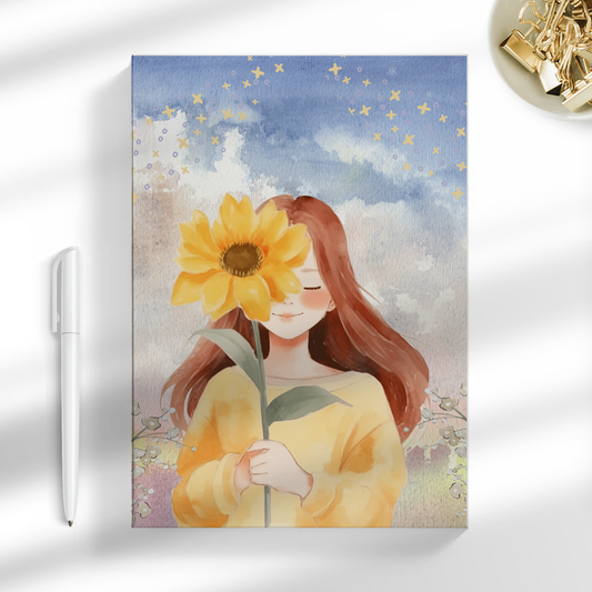 Sunflower State of Mind A5 Notebook