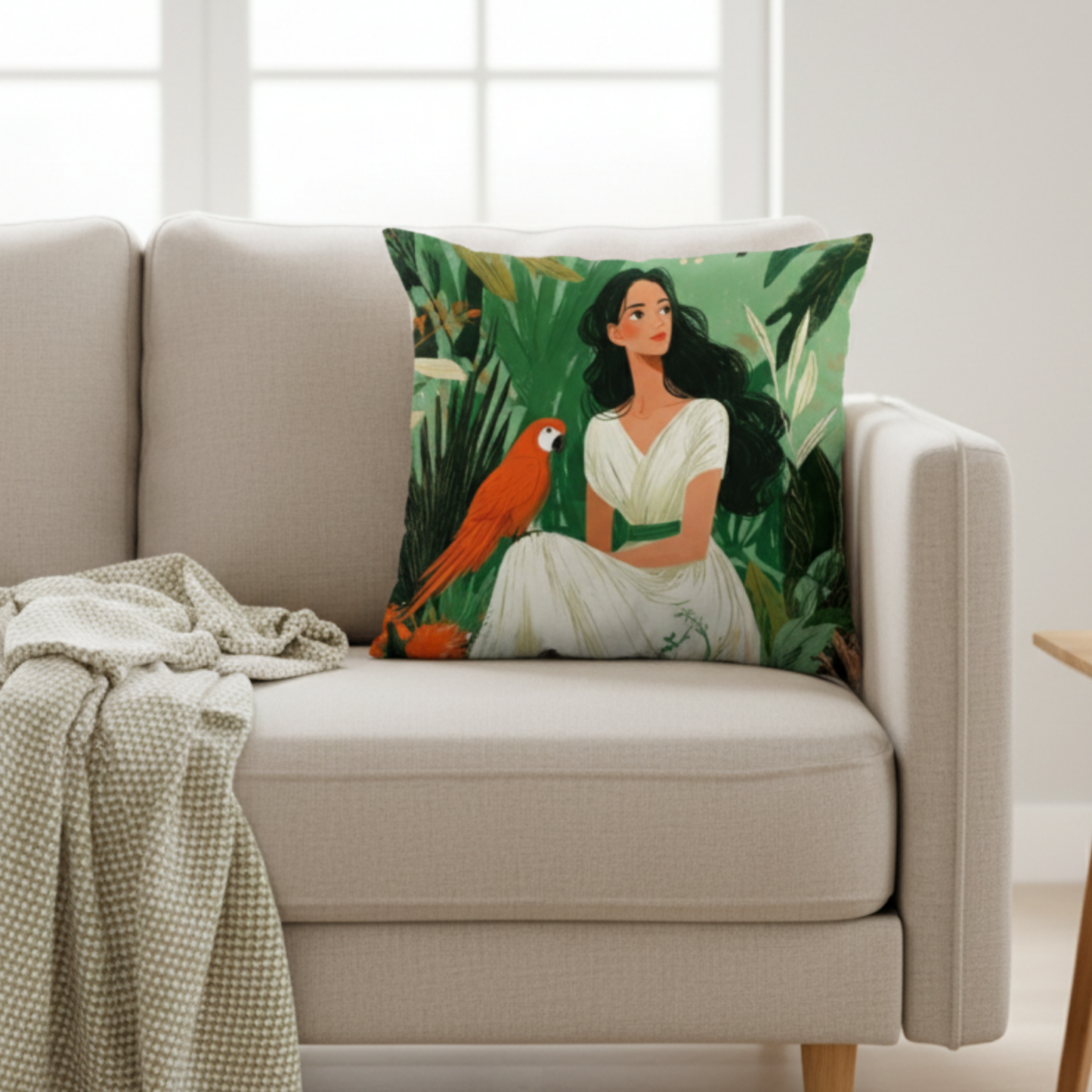Boho Quiet Garden Muse Cushion Cover