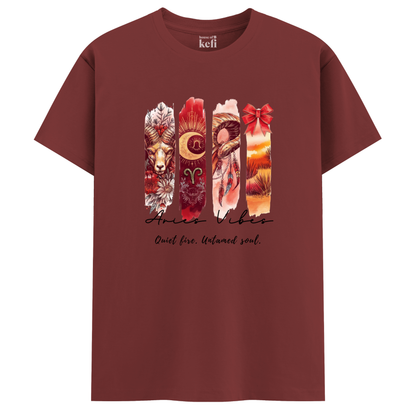 Aries Vibes Unisex Relaxed Fit Cotton T-Shirt