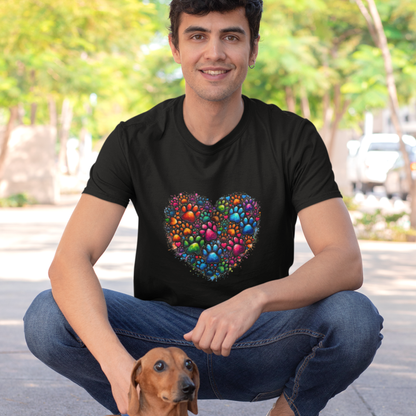 Paw Prints Unisex Oversized Cotton T-Shirt
