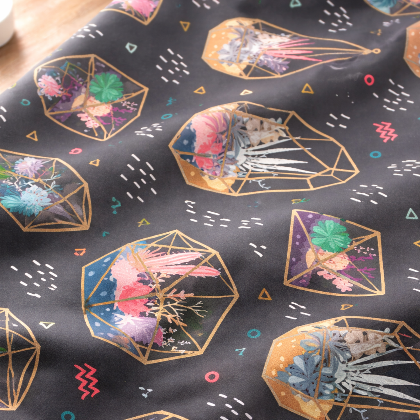 Boho Terrarium Garden Table Runner