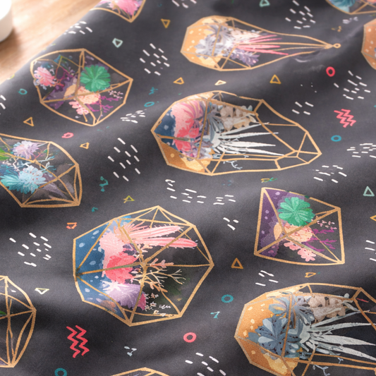 Boho Terrarium Garden Table Runner