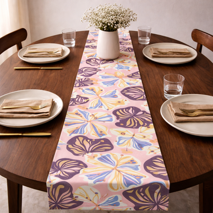 Pastel Bloom Boho Table Runner
