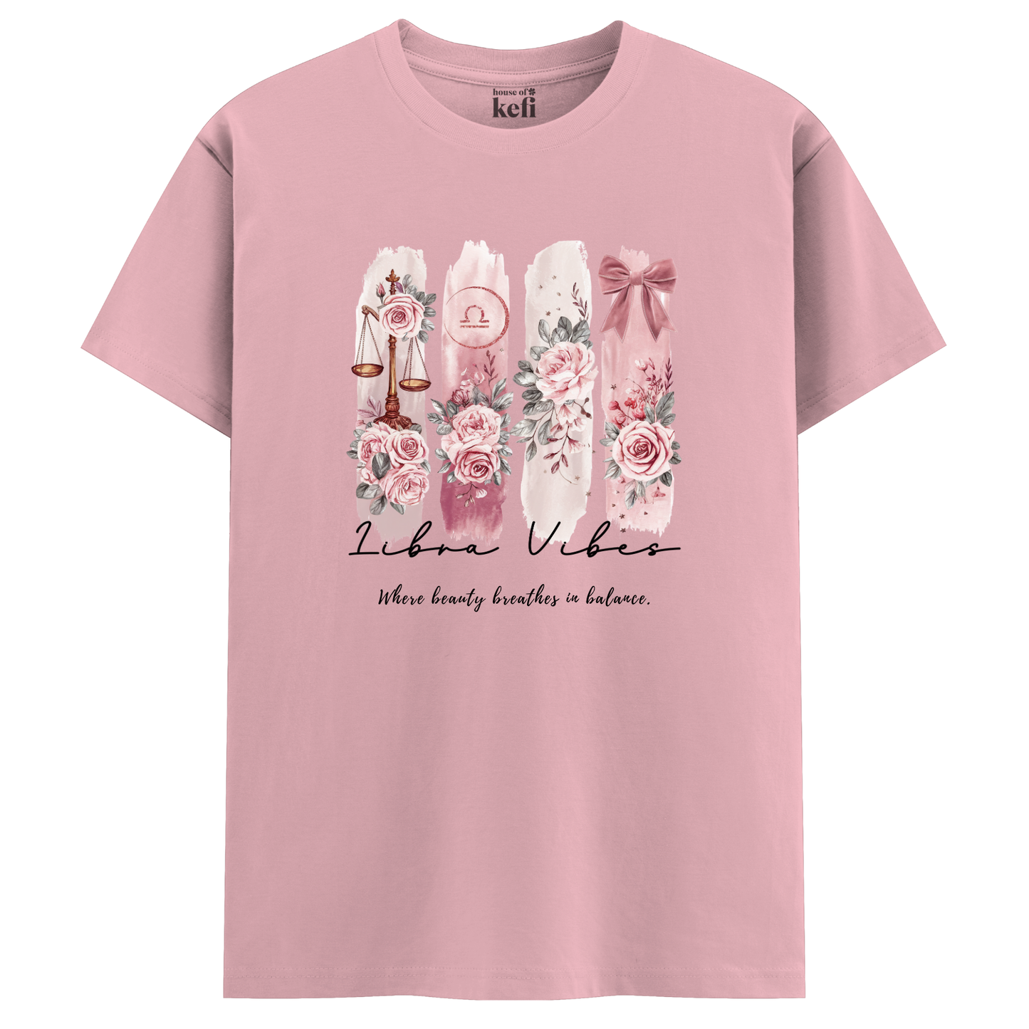 Libra Vibes Unisex Relaxed Fit Cotton T-Shirt