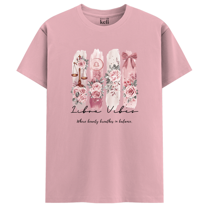 Libra Vibes Unisex Relaxed Fit Cotton T-Shirt