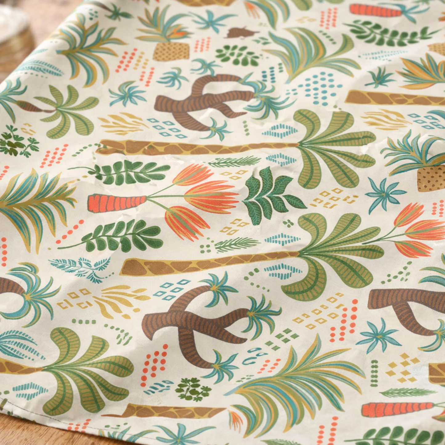 Boho Tropical Garden Table Runner