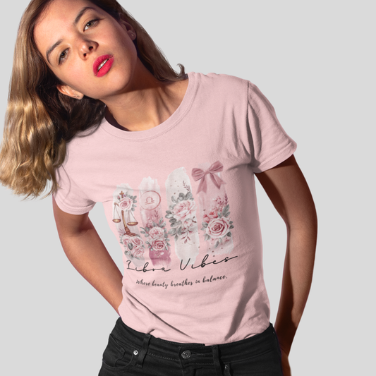 Libra Vibes Unisex Relaxed Fit Cotton T-Shirt