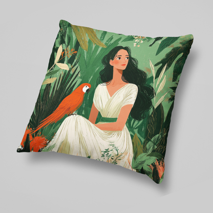 Boho Quiet Garden Muse Cushion Cover