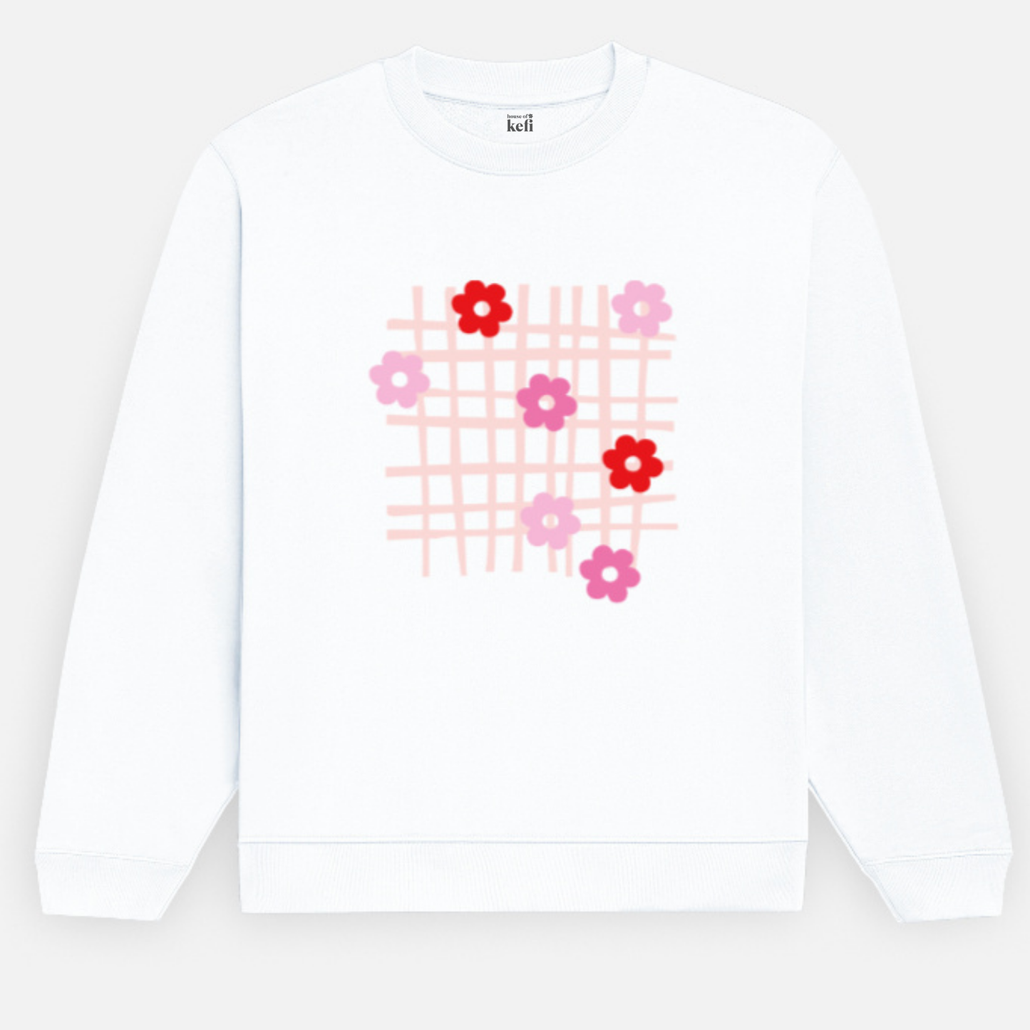 Retro Daisy Grid Sweatshirt