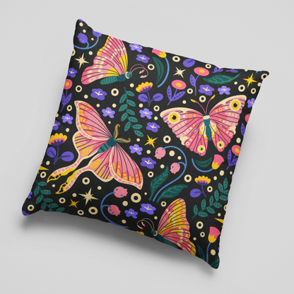 Boho Fluttering Butterflies Cushion Cover
