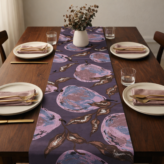 Midnight Pear Boho Table Runner