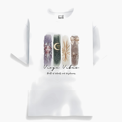 Virgo Vibes Unisex Relaxed Fit Cotton T-Shirt