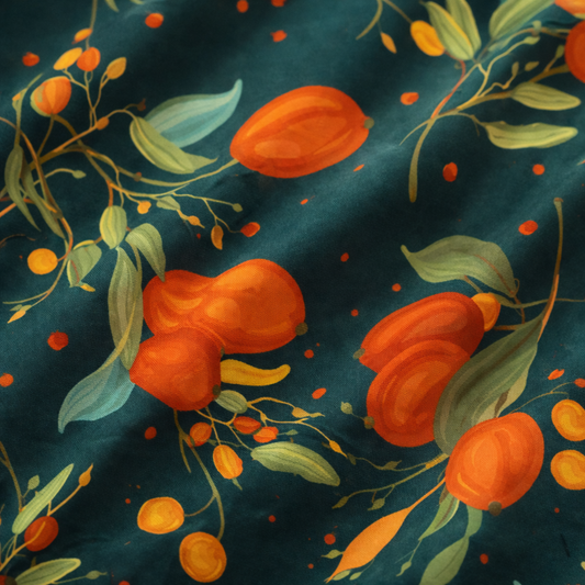 Midnight Orchard Boho Table Runner