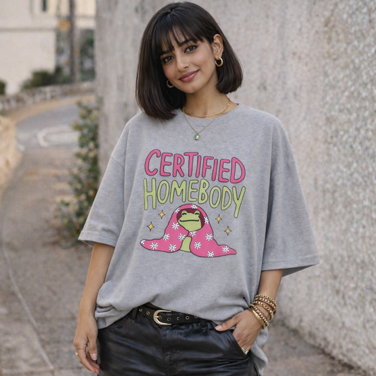 Certified Homebody Unisex Oversized Tee