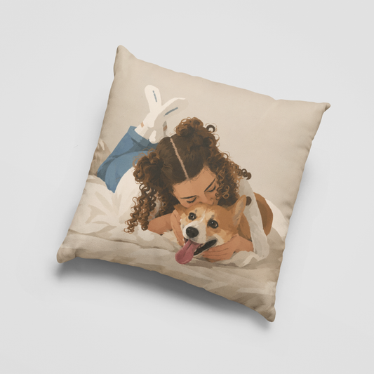 Home Is Where My Dog Is Cushion Cover