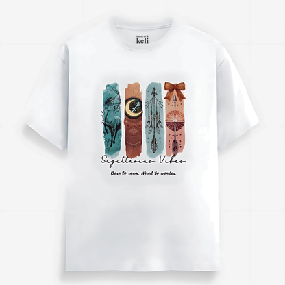 Sagittarius Vibes Unisex Relaxed Fit Cotton T-Shirt
