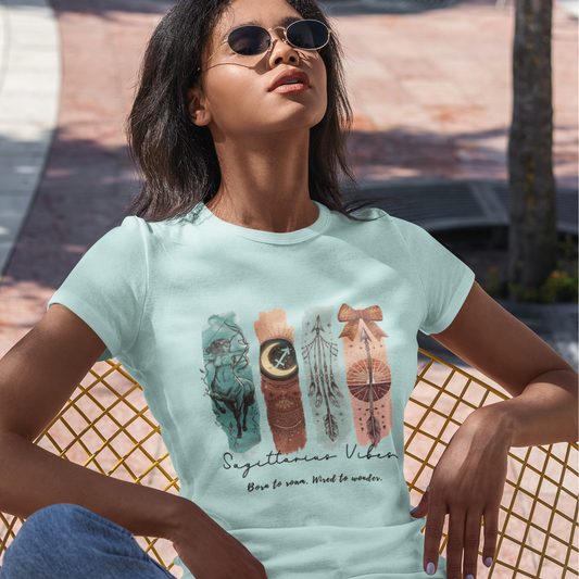 Sagittarius Vibes Unisex Relaxed Fit Cotton T-Shirt