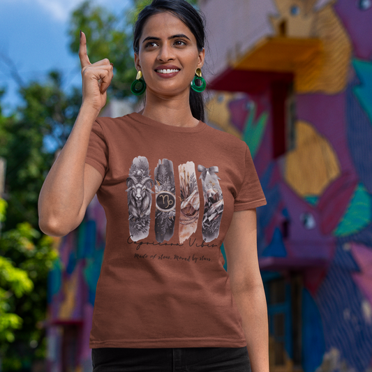 Capricorn Vibes Unisex Relaxed Fit Cotton T-Shirt
