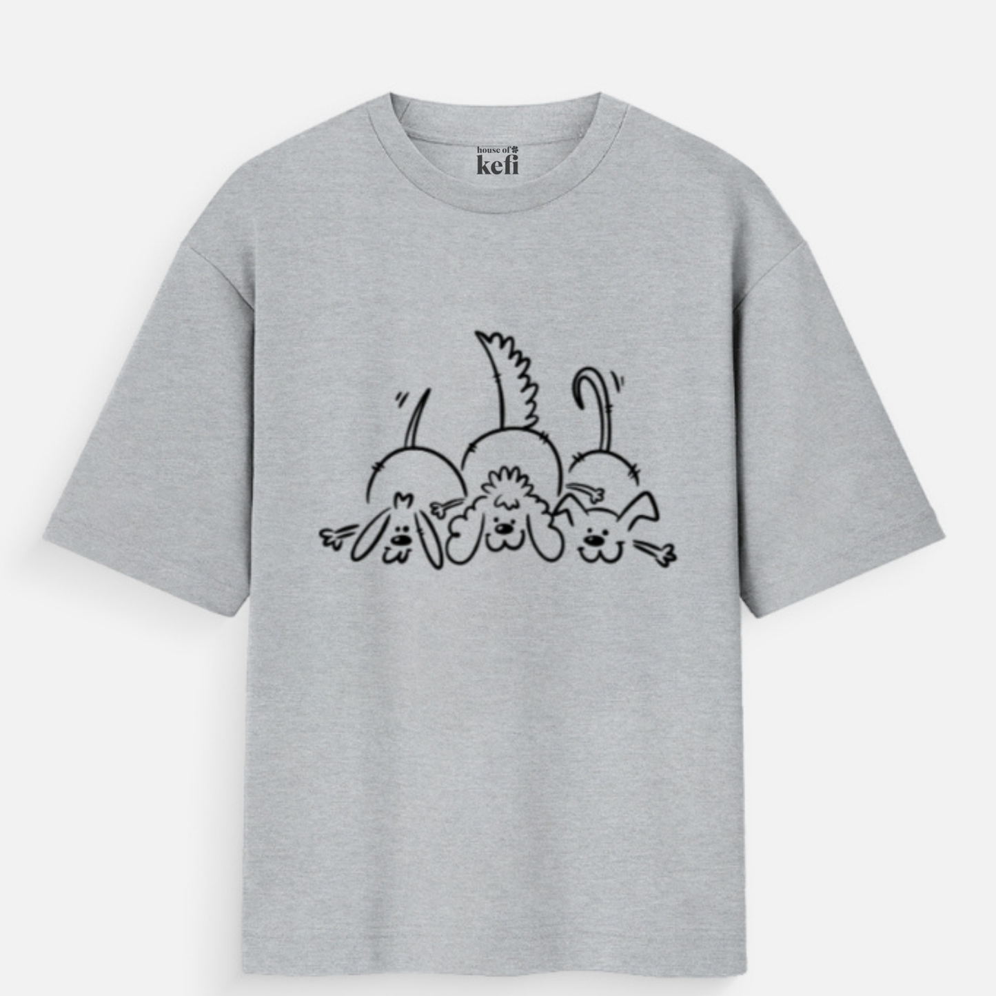 Pawssibly Late Unisex Oversized Cotton T-Shirt