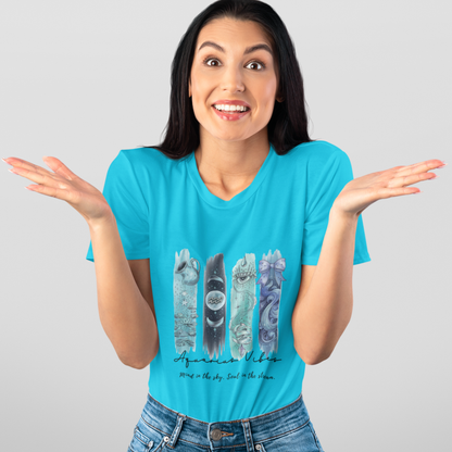 Aquarius Vibes Unisex Relaxed Fit Cotton T-Shirt