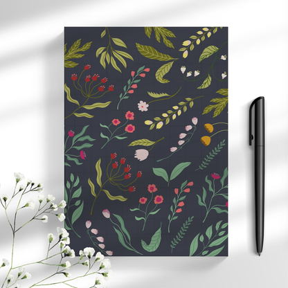 Florals For Thoughts. A5 Notebook