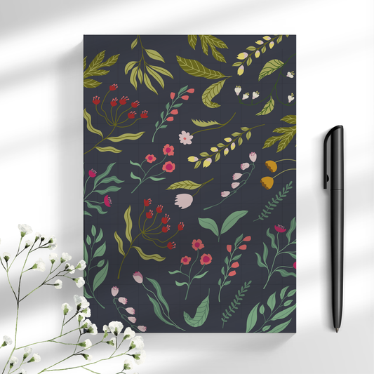Florals For Thoughts. A5 Notebook