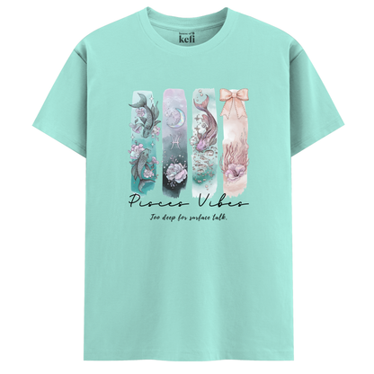 Pisces Vibes Unisex Relaxed Fit Cotton T-Shirt