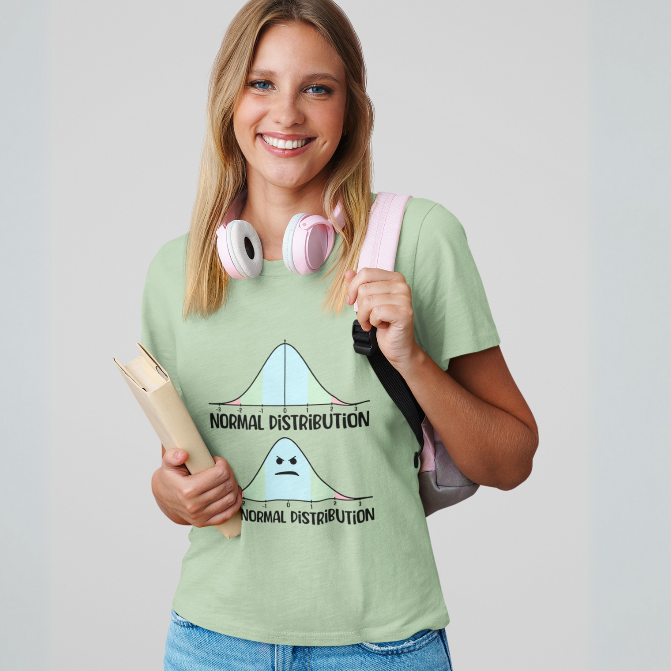 Funny Statistics Pun Unisex RElaxed Fit Cotton T-Shirt
