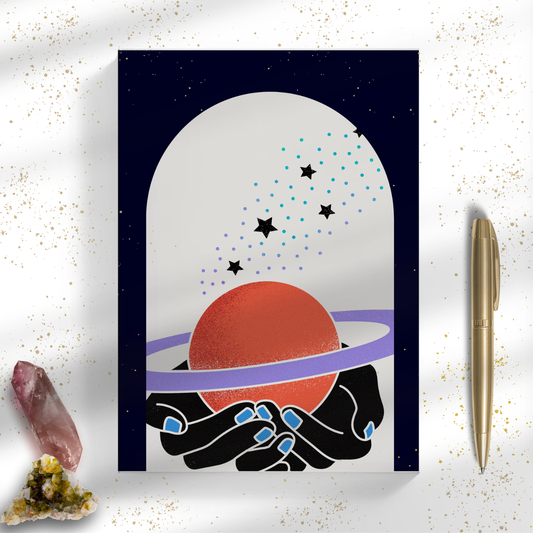 Power in My Palms Cosmic Notebook A5 Notebook