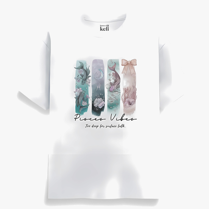 Pisces Vibes Unisex Relaxed Fit Cotton T-Shirt