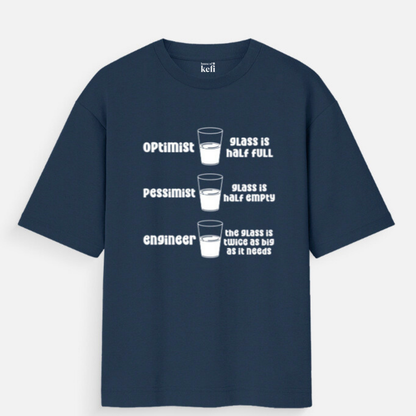 Funny Engineering Quote Unisex Oversized Cotton T-Shirt
