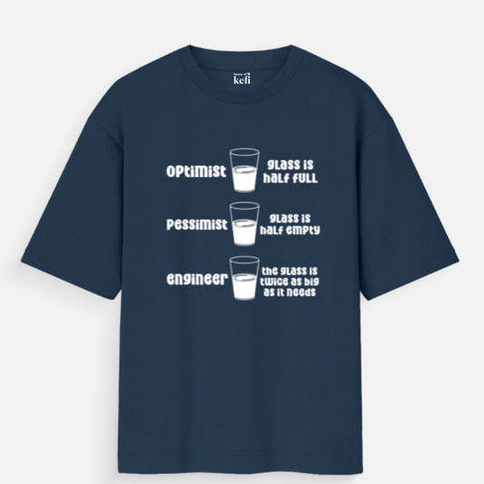 Funny Engineering Quote Unisex Oversized Cotton T-Shirt