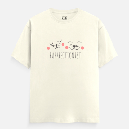 Purrfectionist Unisex Relaxed Fit Cotton T-Shirt