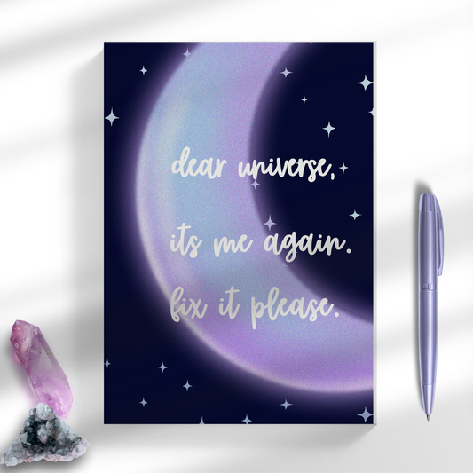 Dear Universe, Fix It Manifestation Notebook A5 Notebook