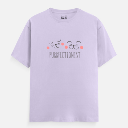 Purrfectionist Unisex Relaxed Fit Cotton T-Shirt