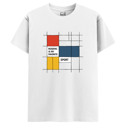 Reading Is My Favourite Sport Unisex Relaxed Fit  T-Shirt
