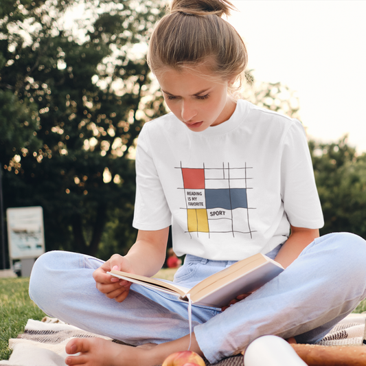 Reading Is My Favourite Sport Unisex Relaxed Fit  T-Shirt