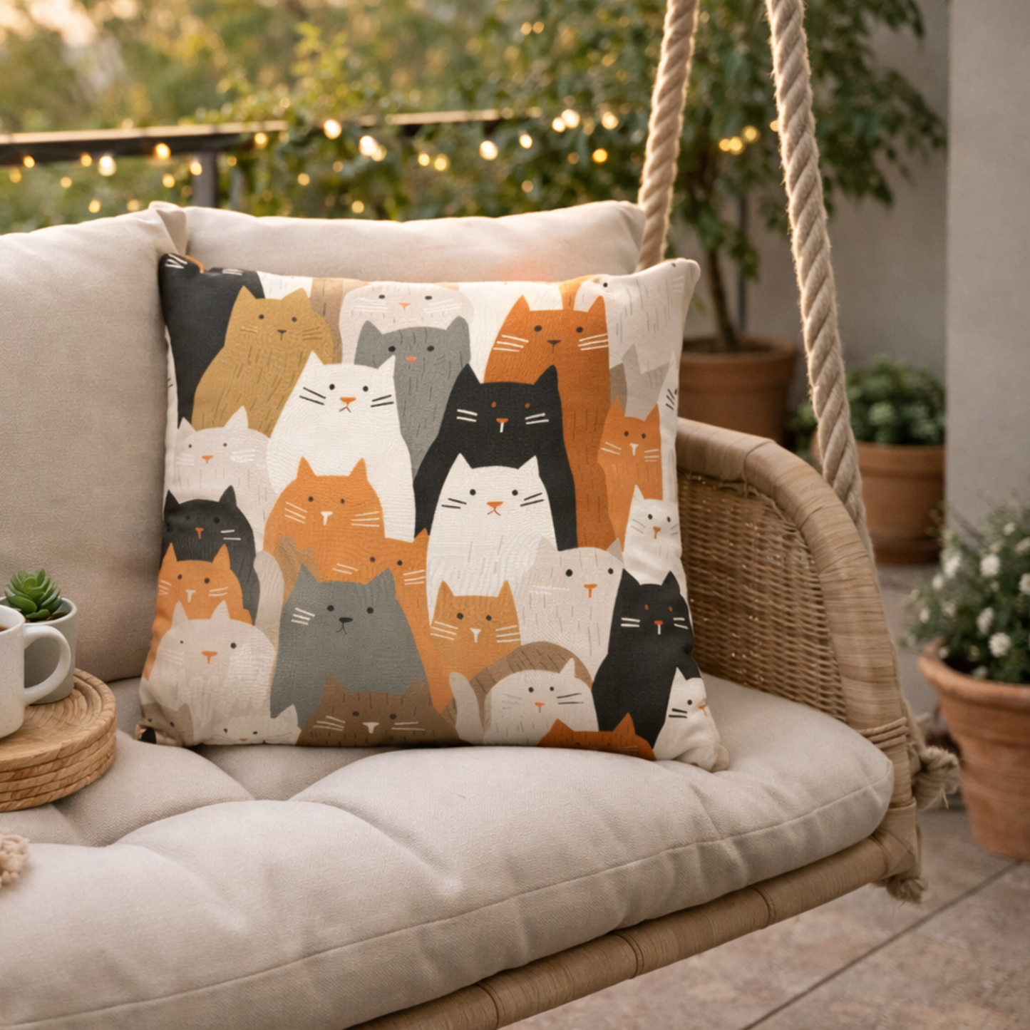 Cat Collective Cushion Cover
