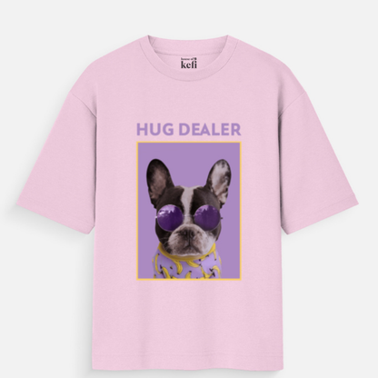 Hug Dealer Unisex Oversized Cotton T-Shirt
