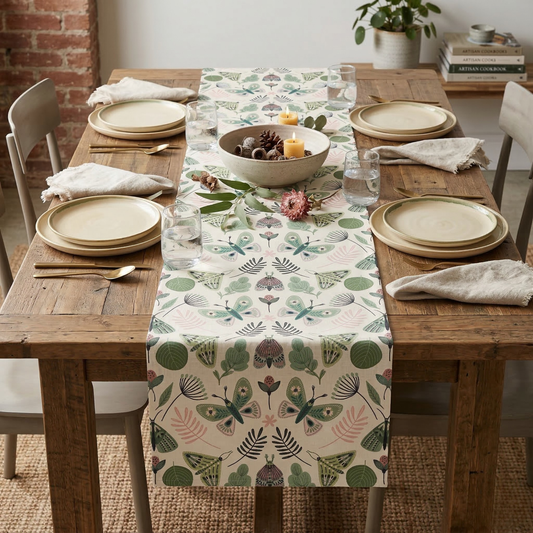 Boho Butterfly Garden Table Runner