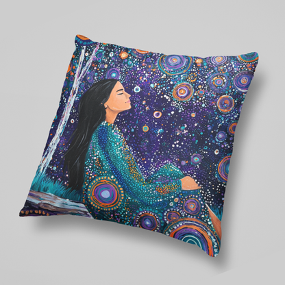 Cosmic Stillness Boho Cushion Cover