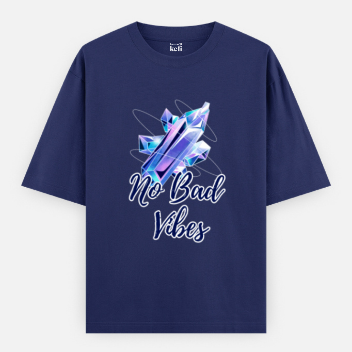 No Bad Vibes Unisex Oversized Cotton T-Shirt